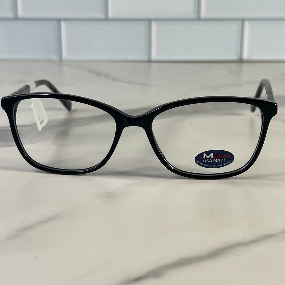 M America Autumn MU 218 BLKTT Black Tortoise Eyeglass Frames 54 16 145